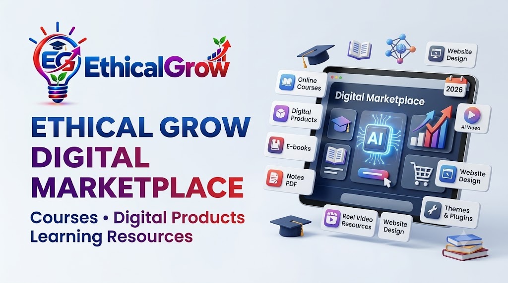 Ethical Grow Digital Marketplace क्या है? Courses, Digital Products और Learning Resources को सही तरीके से कैसे चुनें